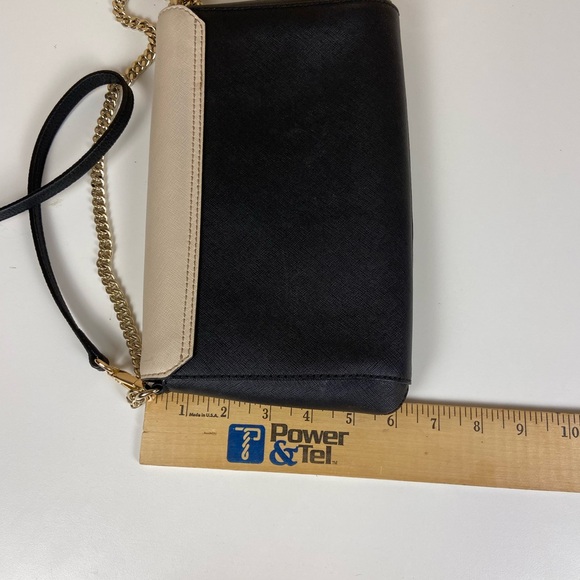 Kate Spade Two Tone Black Cream Chain Crossbody Shoulder Bag - Picture 4 of 10